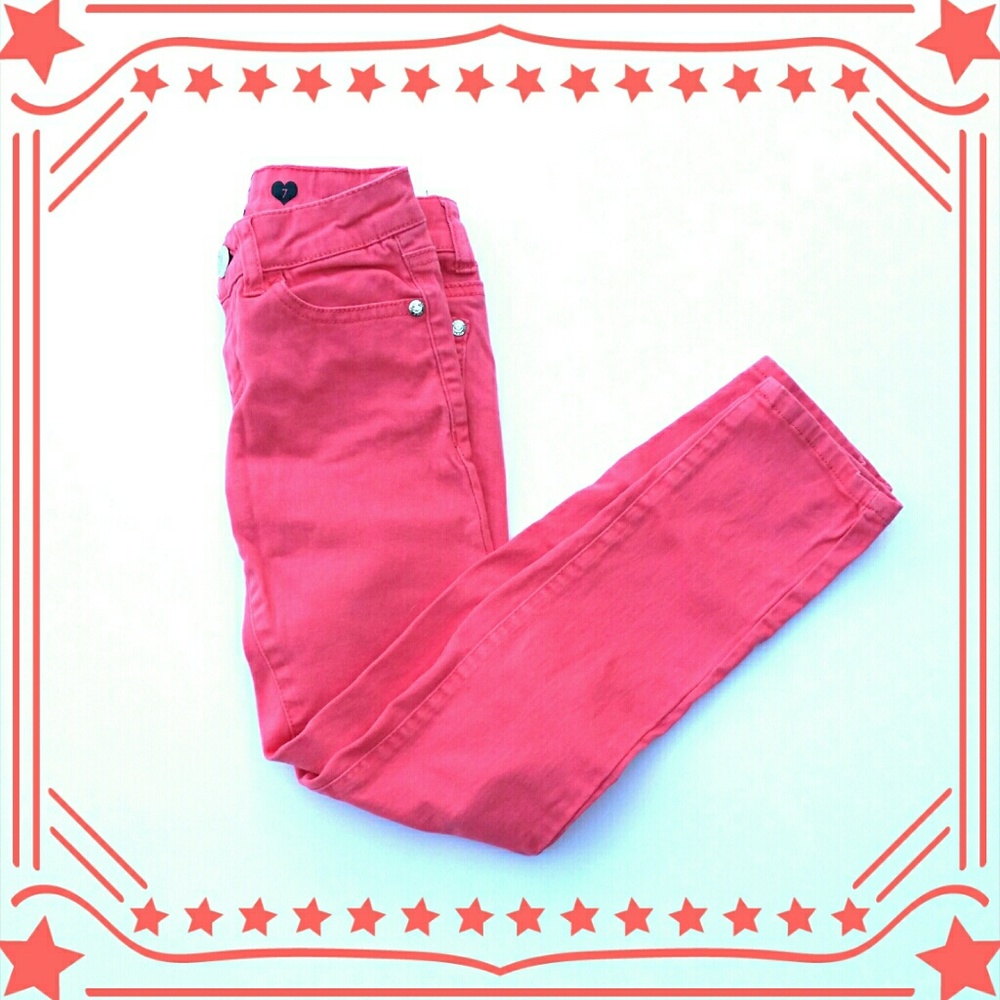 Coral jeans